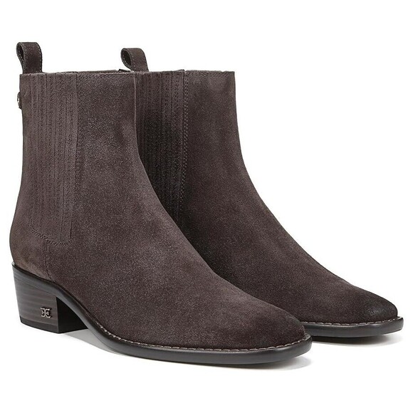 Sam Edelman Womens Bronson Chelsea Boot 8 UK 5.5 EU 38.5 Ankle Leather Brown NEW